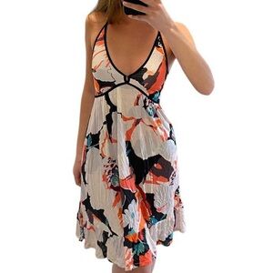 Flowery multicolor summer dress